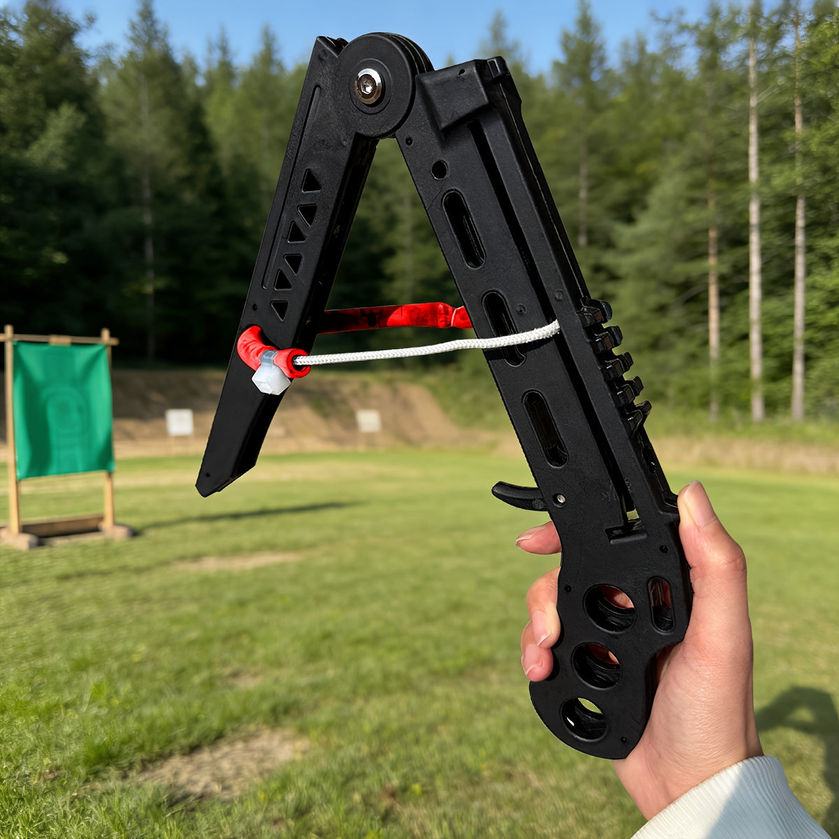Folding Crossbow Complete Set, Professional Training Shooting Practice Crossbow Bow for Adults, New Type Recurve Bow, Slingshot Training Set with Ammo Balls and Arrow Accessories for Backyard Practice, Camping Trips, and Outdoor Leisure Activities
