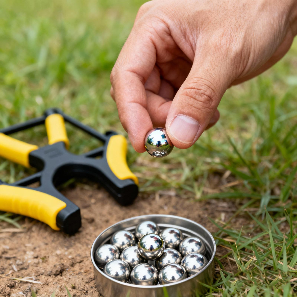 100PCS 8mm Stainless Precision Balls, Solid Round Bearings Balls, Smooth & Durable,High Hardness, Polished, Rust-Resistant, Ideal for Slingshot, Bow Practice & Target Training