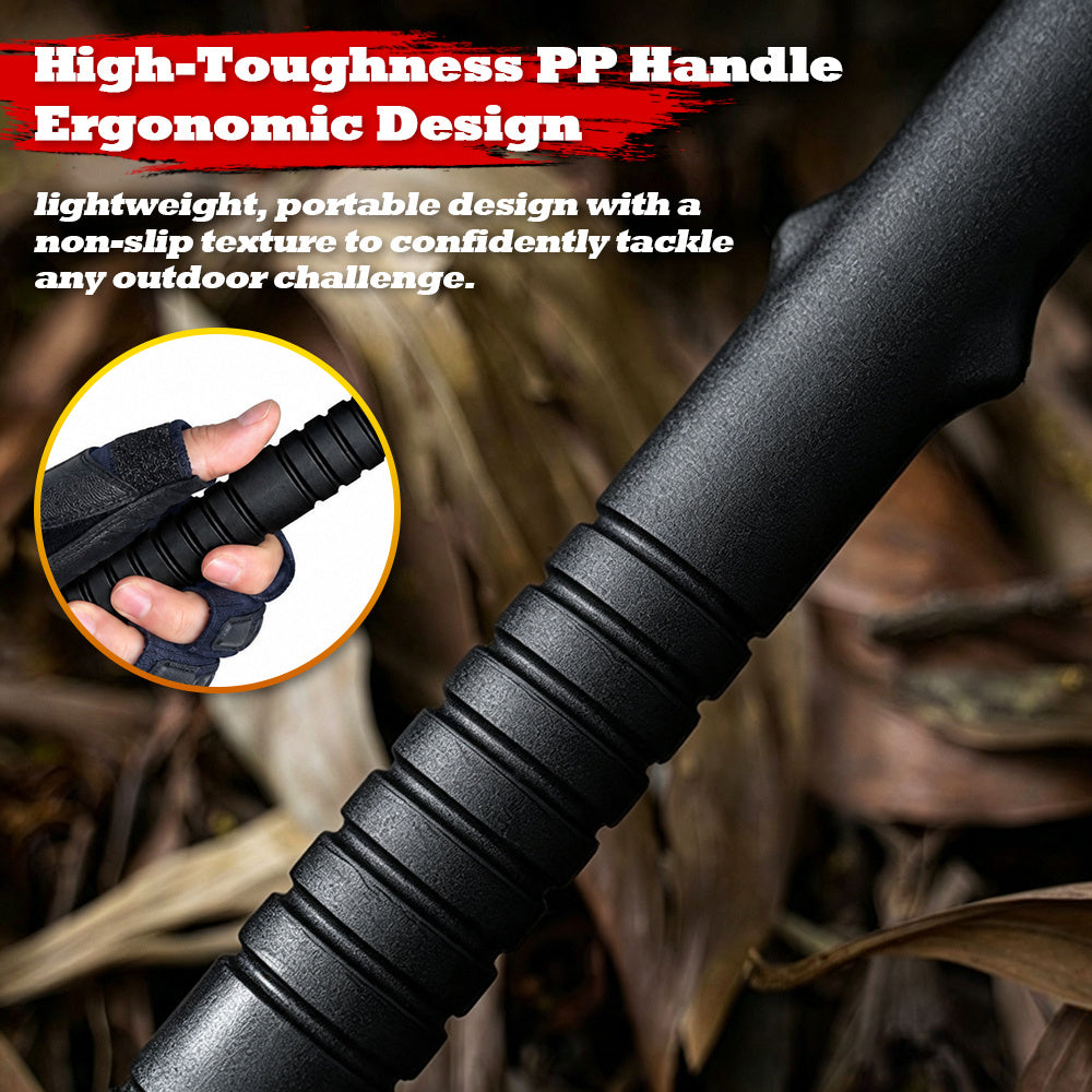 Outdoor Axe, Multifunctional Battle Axe, Camping Hand Axe, All-in-One Combat Axe, Durable and Sturdy Sharpened Blade, Wilderness Firewood-Splitting Survival Axe, 15 inch Tactical Axe with Mountain Lock and Bottle Opener with Sheath Hammer Tomahawk