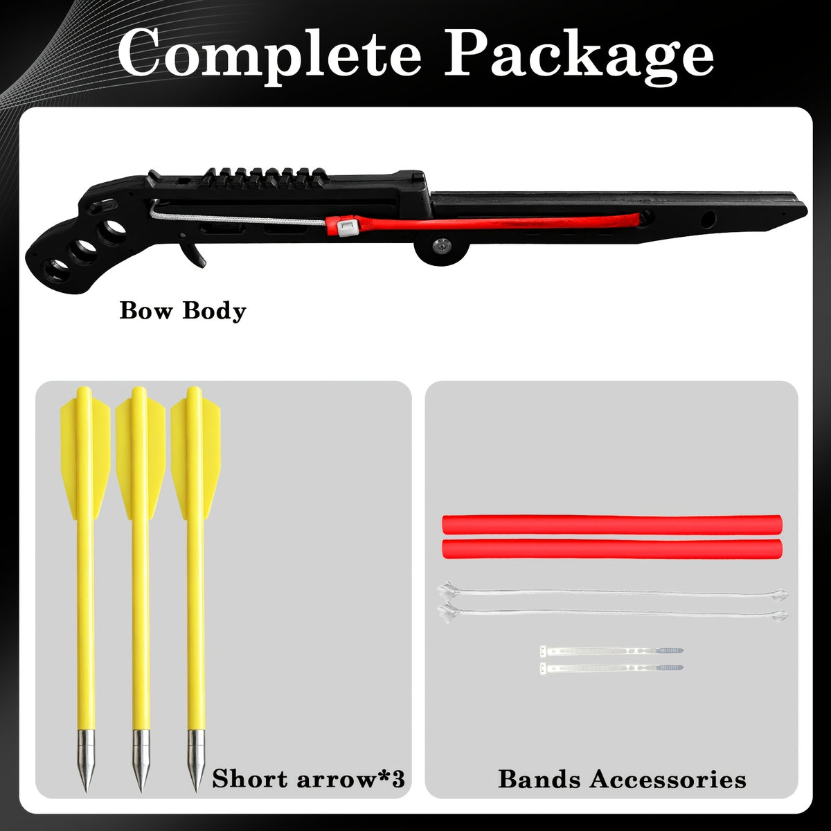 Folding Slingshot Set, Outdoor Shooting Practice Slingshots for Adults, New Type Bow, 19inch Length, 11.42inch Folded, Portable Target Practice Launcher with Steel Balls & Training Arrows, Easy Storage for Outdoor Backyard Target Shooting