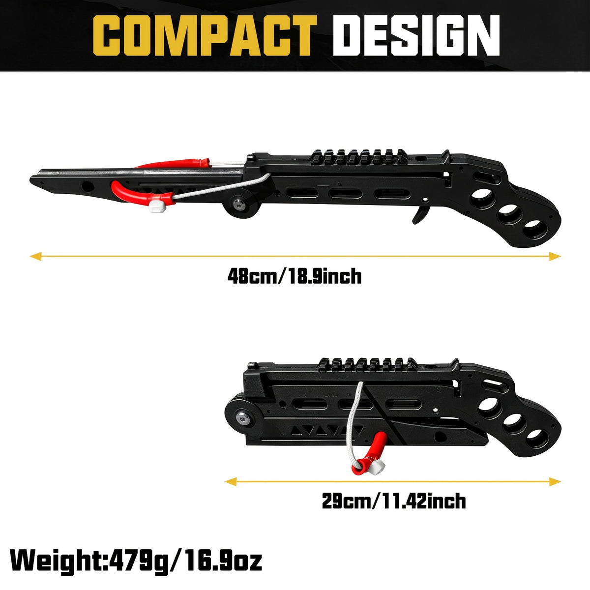 New Compound Bow, Folding High-Precision Slingshot, Portable Slingshot for Adults, Includes projectiles and arrows, Ideal for Outdoor Activities Backyard Use and Camping Target Practice Shooting