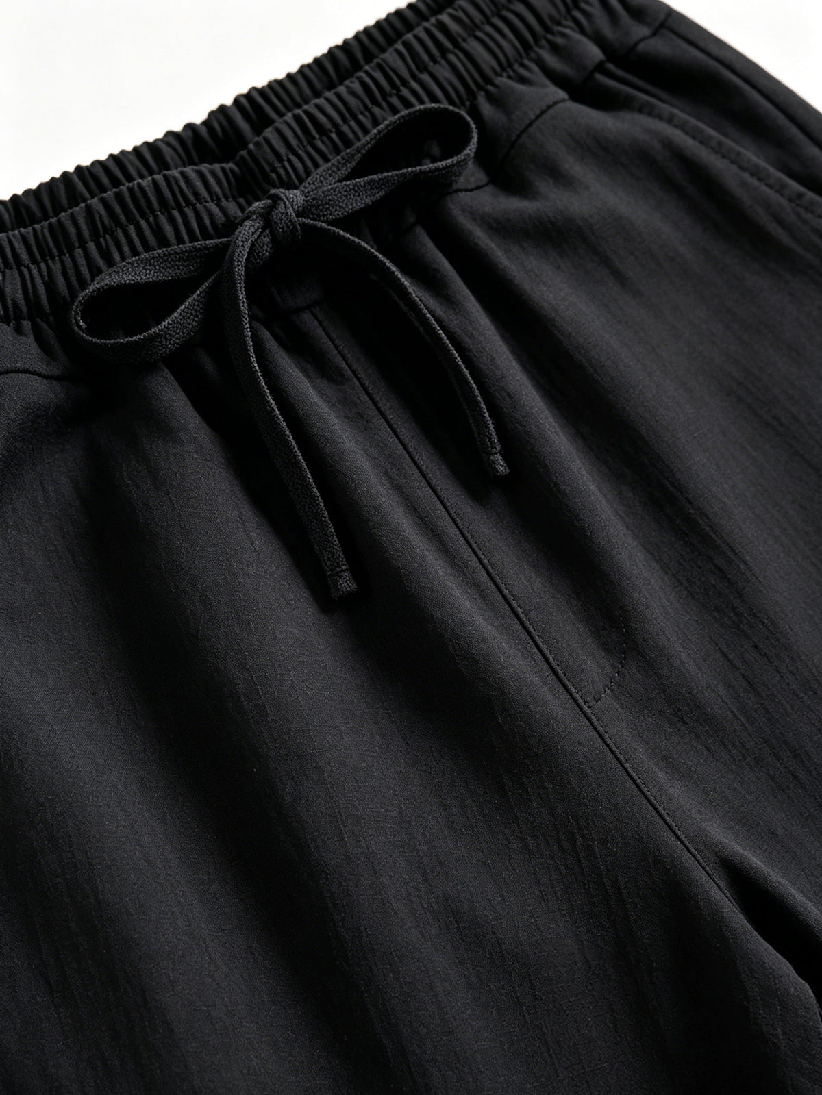 Men's Linen Breathable Workout Shorts, Lightweight Quick-Dry Sports Shorts, Breathable Stretch Athletic 5" Shorts, Drawstring Waist for Comfortable Outdoor Running, Gym Training & Fitness, Outdoor Beach Activities,Relaxed Shorts, Men Gift (Black）