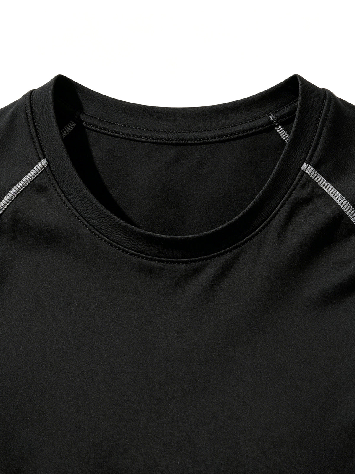 2-piece Men's Athletic Workout Set, Running, Gym Compression Gear, All-Season Wear, Breathable Quick Dry Compression Short Sleeve Training Shirt with Elastic Waistband Shorts, Activewear Outfit for Running Fitness Basketball Outdoor activities,Black