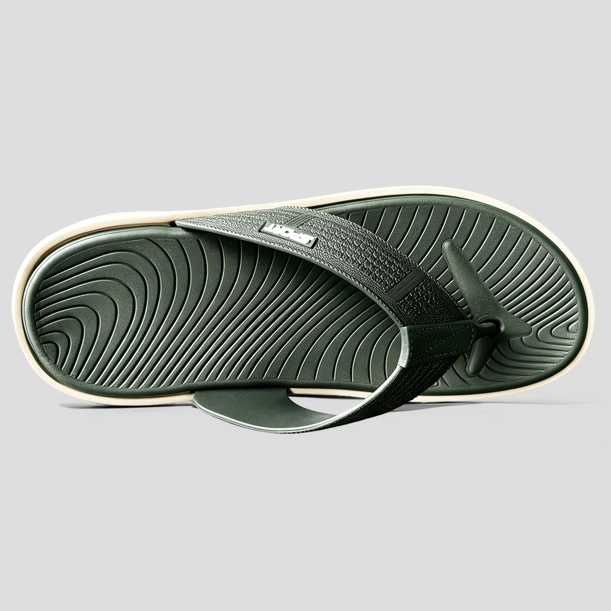 Men's Flip Flops, Slide Sandals for Men, Lightweight Thong Sandals with Thick EVA Sole, Soft Cushioned Footbed & Textured Outsole, Non-Slip Slippers, Men Summer Beach Sandals with Arch Support for Casual Walking, Indoor & Outdoor Wear, Green