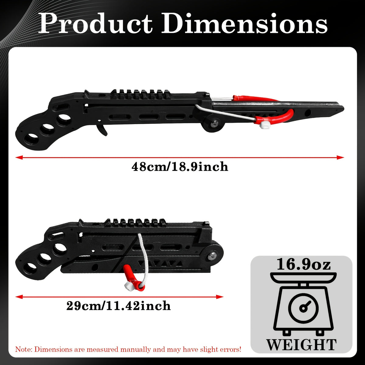 Folding Slingshot Set, Outdoor Shooting Practice Slingshots for Adults, New Type Bow, 19inch Length, 11.42inch Folded, Portable Target Practice Launcher with Steel Balls & Training Arrows, Easy Storage for Outdoor Backyard Target Shooting