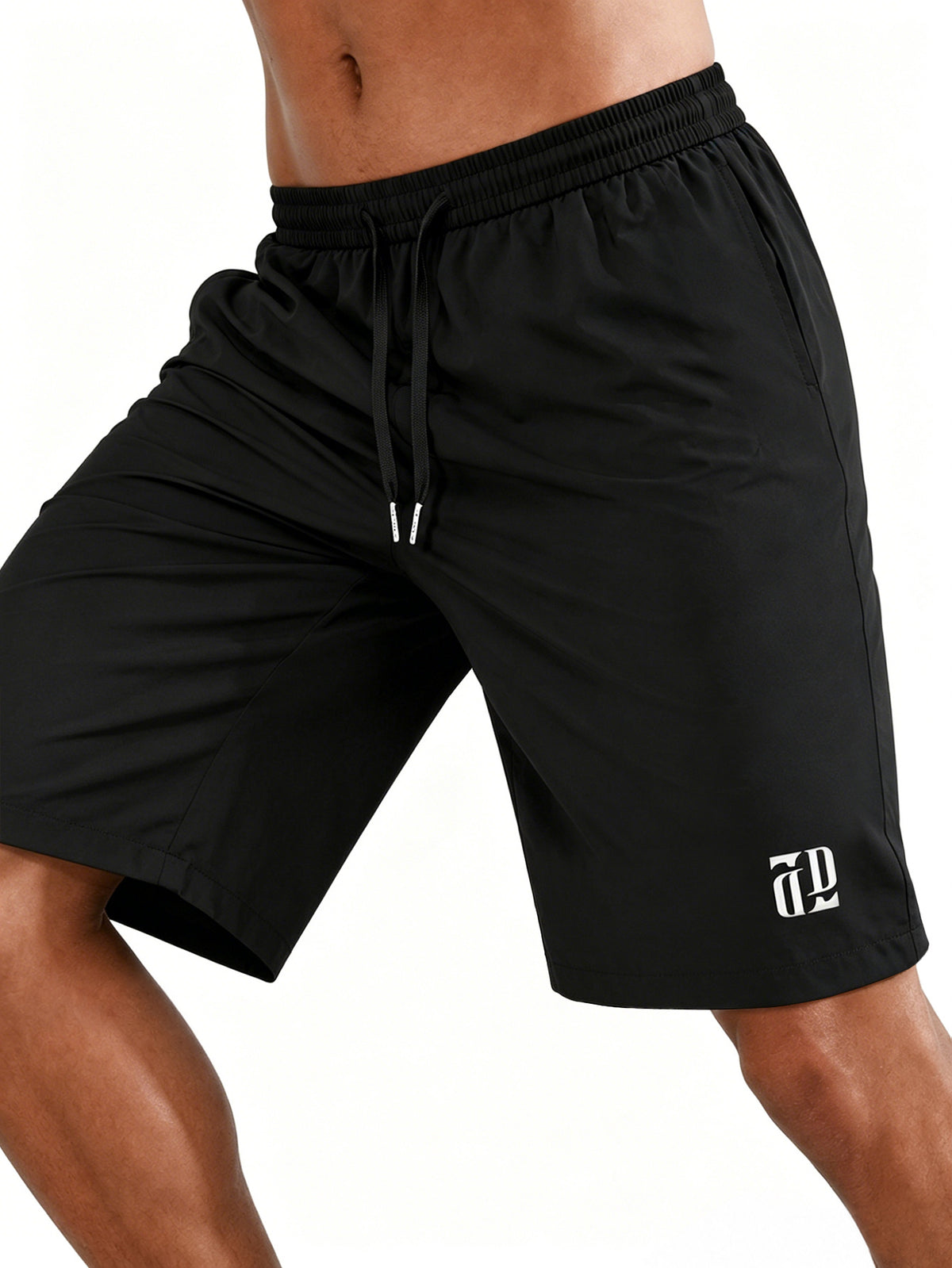 Men's Athletic Shorts for Running & Training,Mens Lightweight Fitness Shorts, DrawstringWaist and 3 Pockets, Perfect for Training, Running, Fitness, Outdoor Sports, Drawstring WaistShorts, Casual Versatile 5 Inch Shorts,Black