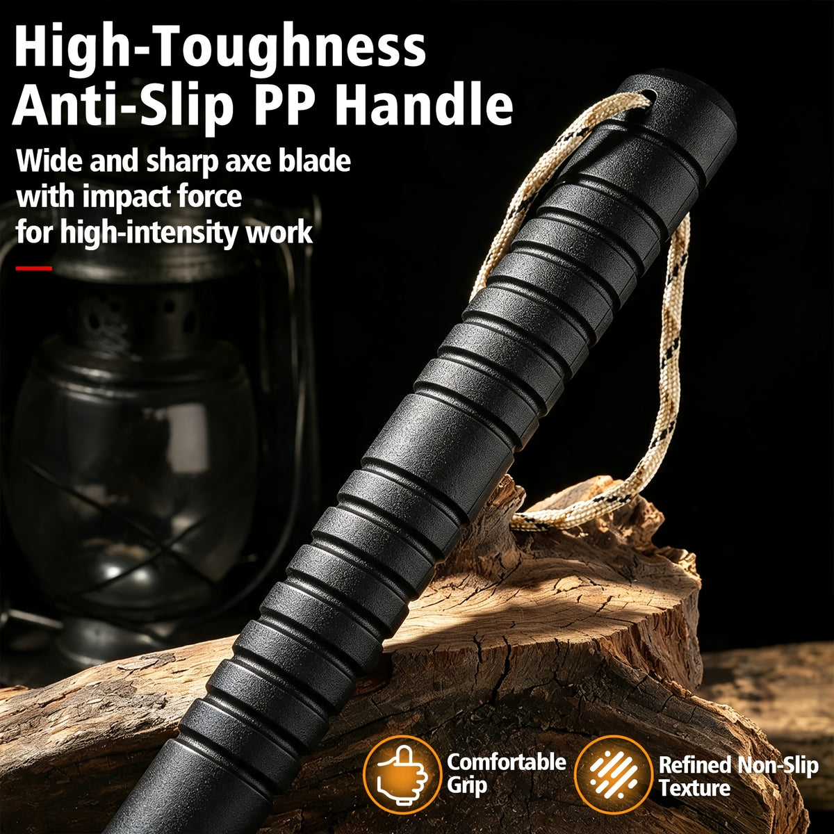 Portable Hand Axe 2 Pack Set, Sharp Stainless Steel Head Tomahawk with Sheath, Assault Axe, Hatchet with Hammer, Hex Wrench and Bottle Opener, Multi-functional Camping Hatchet with Handle for Camping, Emergency, Hiking, Jungle and Outdoor