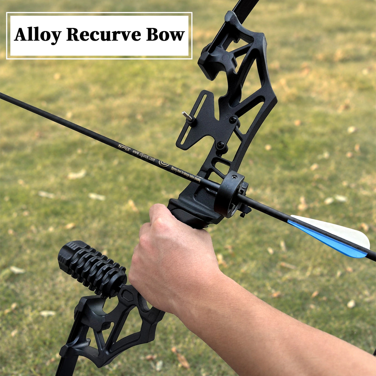 Archery Metal Recurve Bow Professional Beginner's Bow Outdoor Adult Archery Range Scenic Area Competitive Shooting, For Men and Women Sports Alloy Bow Compound Bow Competition Set, 20 LBS/30 LBS/40 LBS Available, Ambidextrous