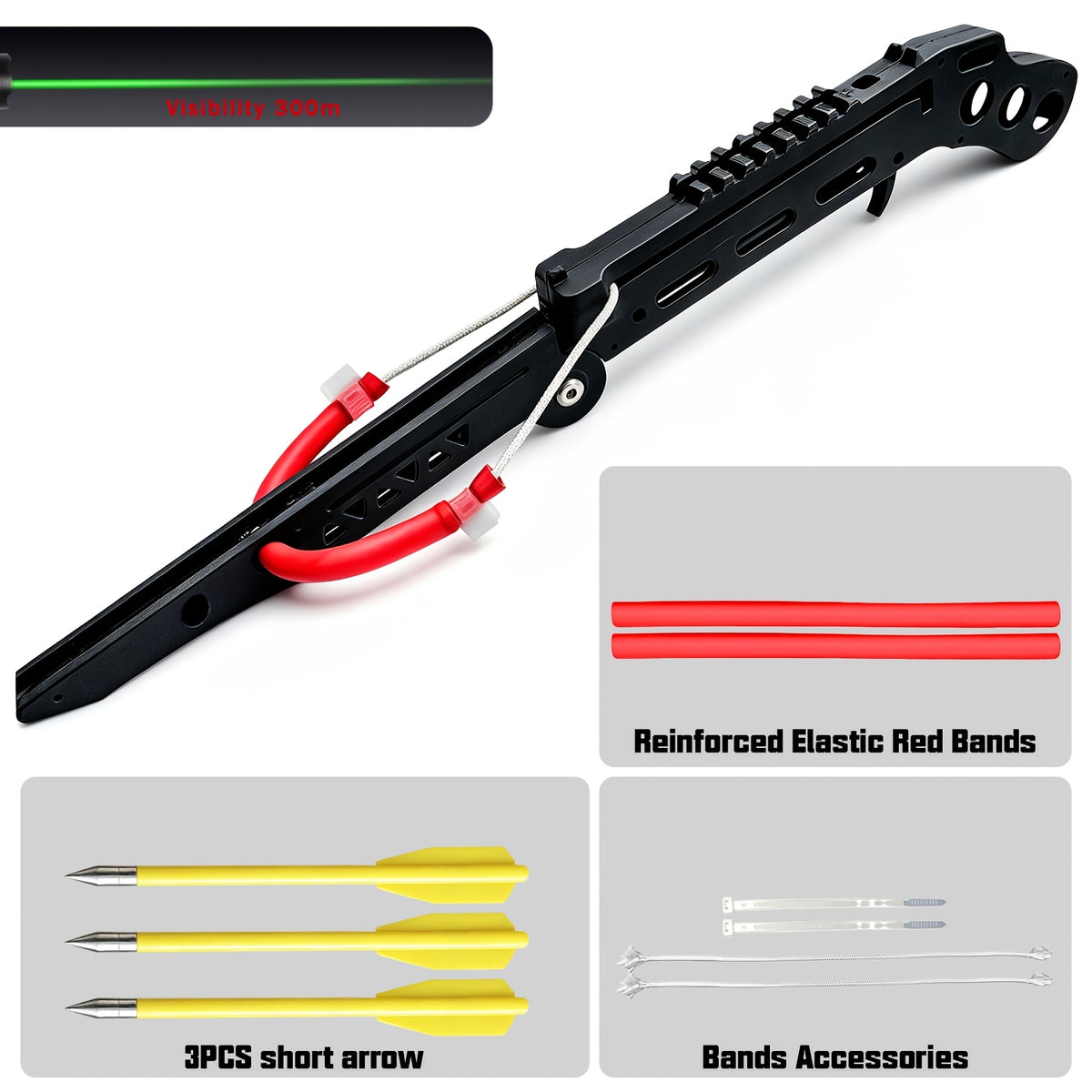 New Compound Bow, Folding High-Precision Slingshot, Portable Slingshot for Adults, Includes projectiles and arrows, Ideal for Outdoor Activities Backyard Use and Camping Target Practice Shooting