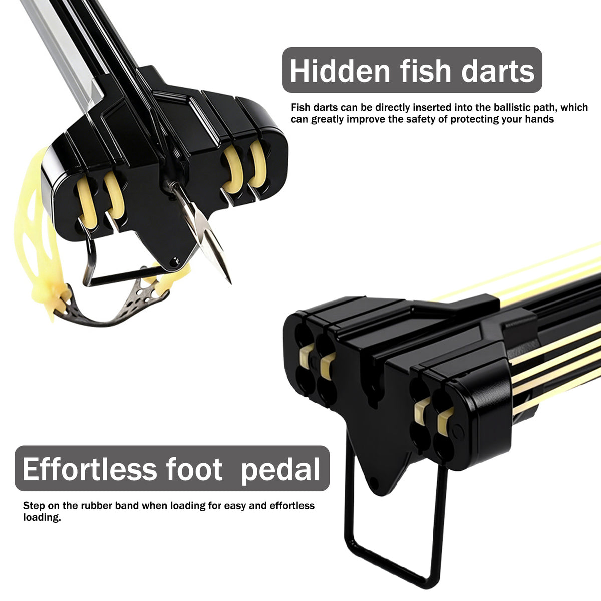 Upgraded Long Distance Fishing Slingshot for Adults with Reel, Portable Aluminum Alloy Fishing Launcher, Ergonomic Grip and Precision Smooth Line Control and Equipped with Darts, Outdoor Fishing Gear for Freshwater and Saltwater Use Adventures