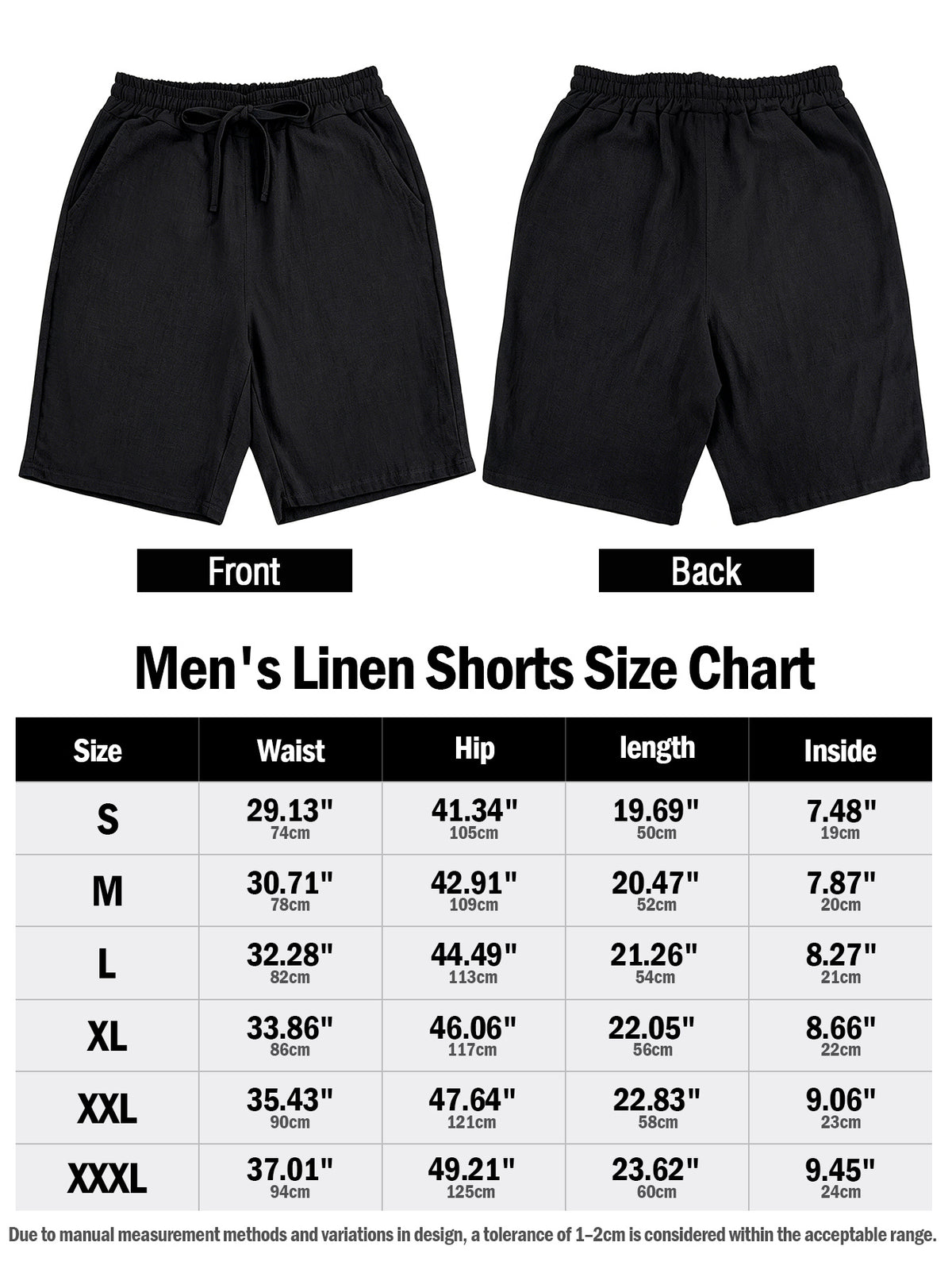 Men's Linen Breathable Workout Shorts, Lightweight Quick-Dry Sports Shorts, Breathable Stretch Athletic 5" Shorts, Drawstring Waist for Comfortable Outdoor Running, Gym Training & Fitness, Outdoor Beach Activities,Relaxed Shorts, Men Gift (Black）
