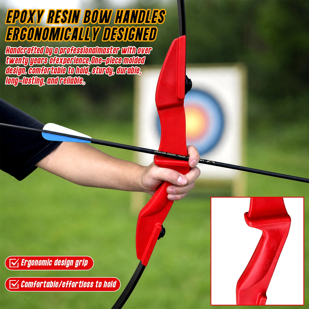 Archery  Recurve Bow 53" Standard Set for Adults 20 30 40lb, Takedown Archery Kit for Beginners Right & Left Handed Outdoor Target Practice & Training, Adult Beginners to Advanced Outdoor Target Practice, Smooth Shooting Performance, High Accuracy