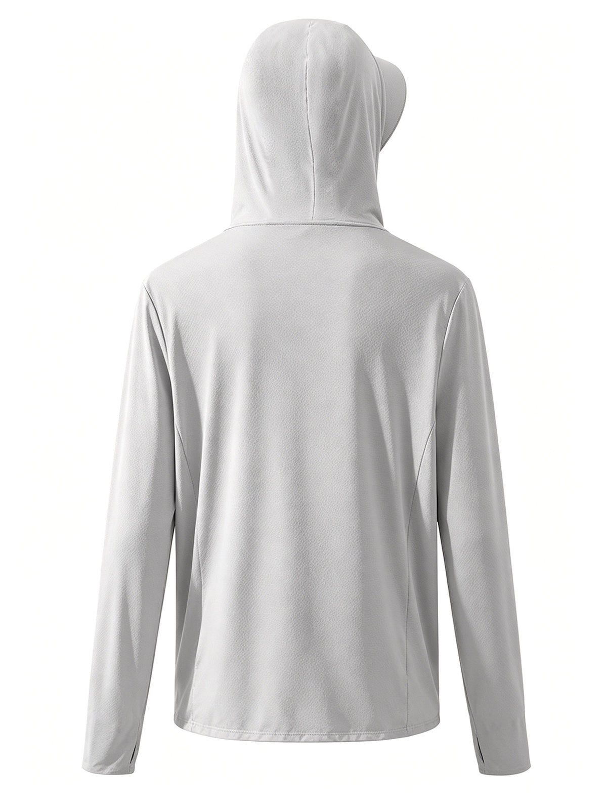 Men's Cool and Comfortable Jacket With Hood Brim, Moisture-wicking and Quick-drying Shirt, Breathable Sun Protection Shirt, Outdoor Lightweight Full Zip Hoodie Jacket Long Sleeve Fishing, Hiking, Running, Tops for Summer