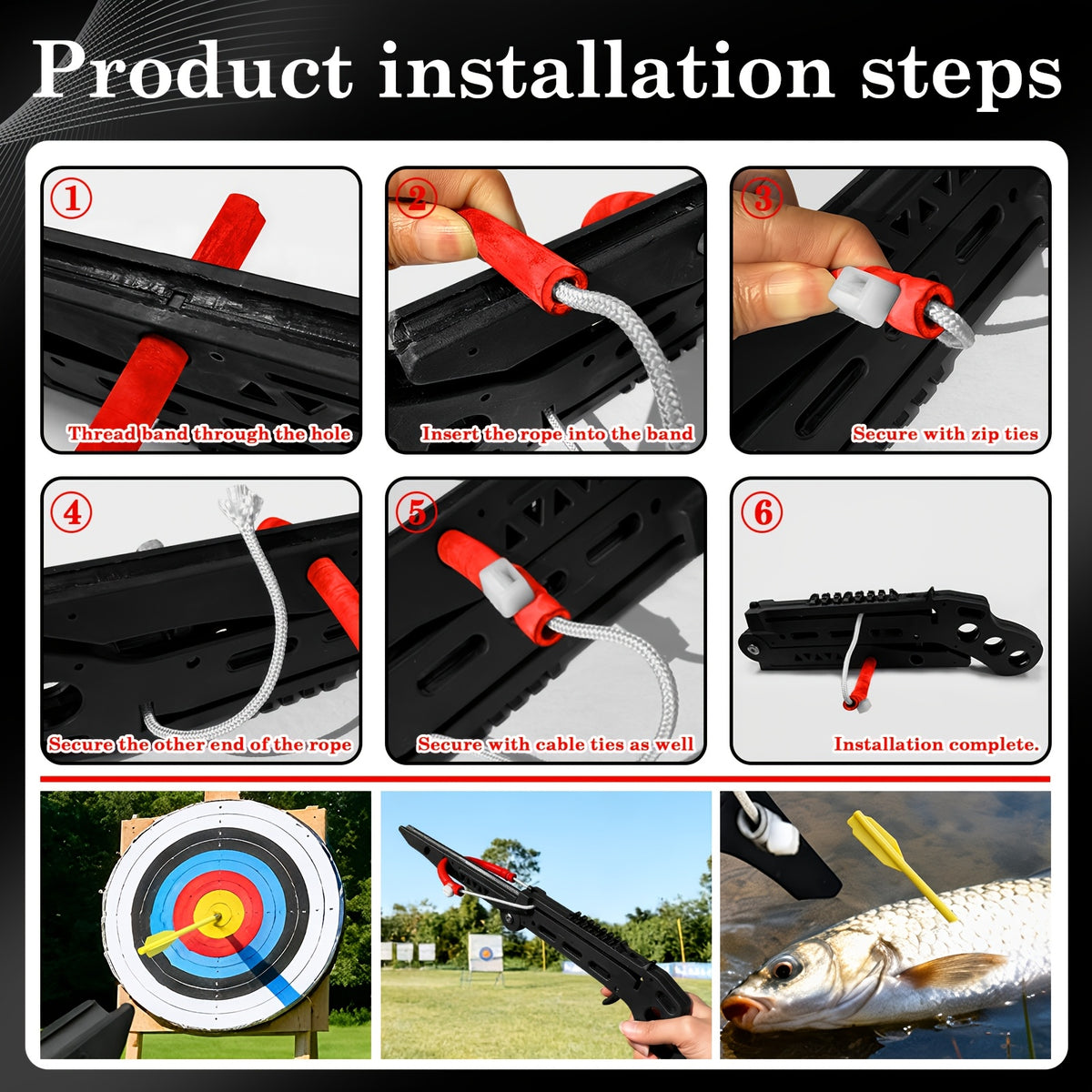 Folding Slingshot Set, Outdoor Shooting Practice Slingshots for Adults, New Type Bow, 19inch Length, 11.42inch Folded, Portable Target Practice Launcher with Steel Balls & Training Arrows, Easy Storage for Outdoor Backyard Target Shooting