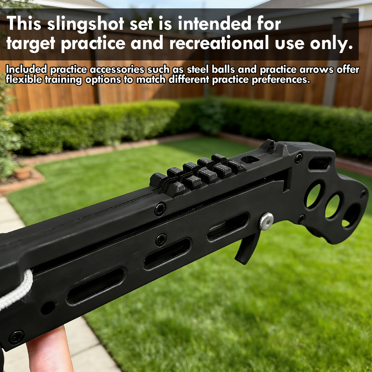 Folding Crossbow Complete Set, Professional Training Shooting Practice Crossbow Bow for Adults, New Type Recurve Bow, Slingshot Training Set with Ammo Balls and Arrow Accessories for Backyard Practice, Camping Trips, and Outdoor Leisure Activities