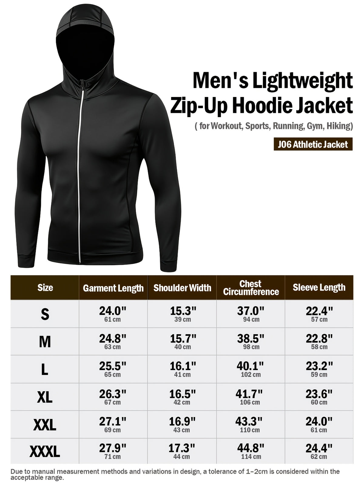 4 Pieces Sports Set, Men's Fitted Workout Shirt Activewear Set, Athletic Jacket with Hoodies Long Sleeve, Quick Dry Compression Tee with Breathable Moisture Wicking Comfort, Stretch Short Sleeve Running Top for Gym Training and All-Day Active Wear