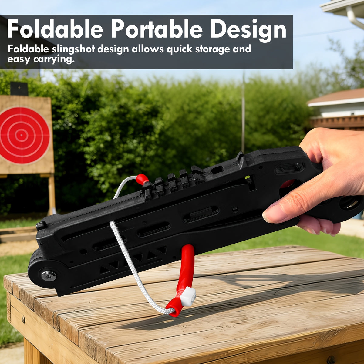 Folding Crossbow Complete Set, Professional Training Shooting Practice Crossbow Bow for Adults, New Type Recurve Bow, Slingshot Training Set with Ammo Balls and Arrow Accessories for Backyard Practice, Camping Trips, and Outdoor Leisure Activities