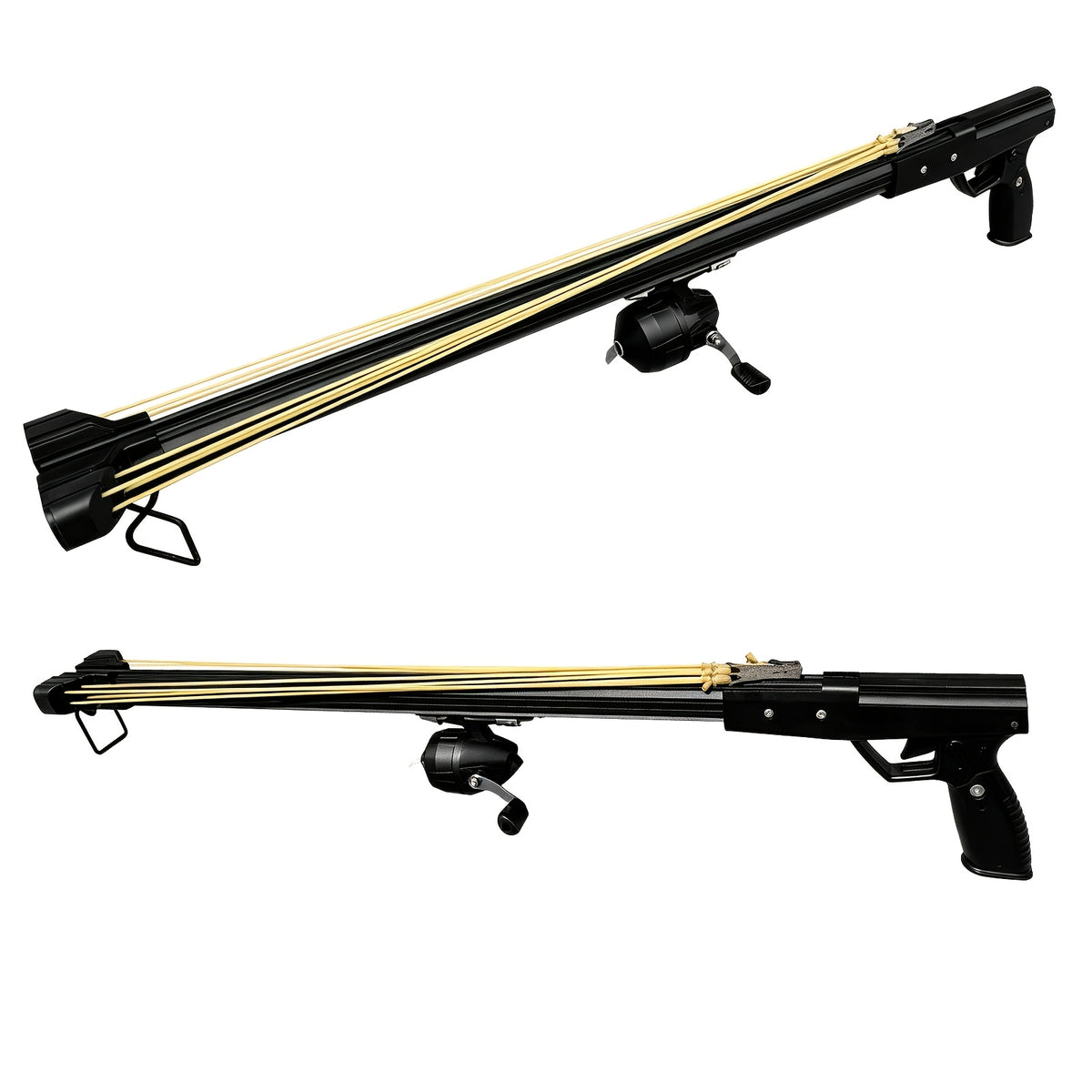 Upgraded Long Distance Fishing Slingshot for Adults with Reel, Portable Aluminum Alloy Fishing Launcher, Ergonomic Grip and Precision Smooth Line Control and Equipped with Darts, Outdoor Fishing Gear for Freshwater and Saltwater Use Adventures