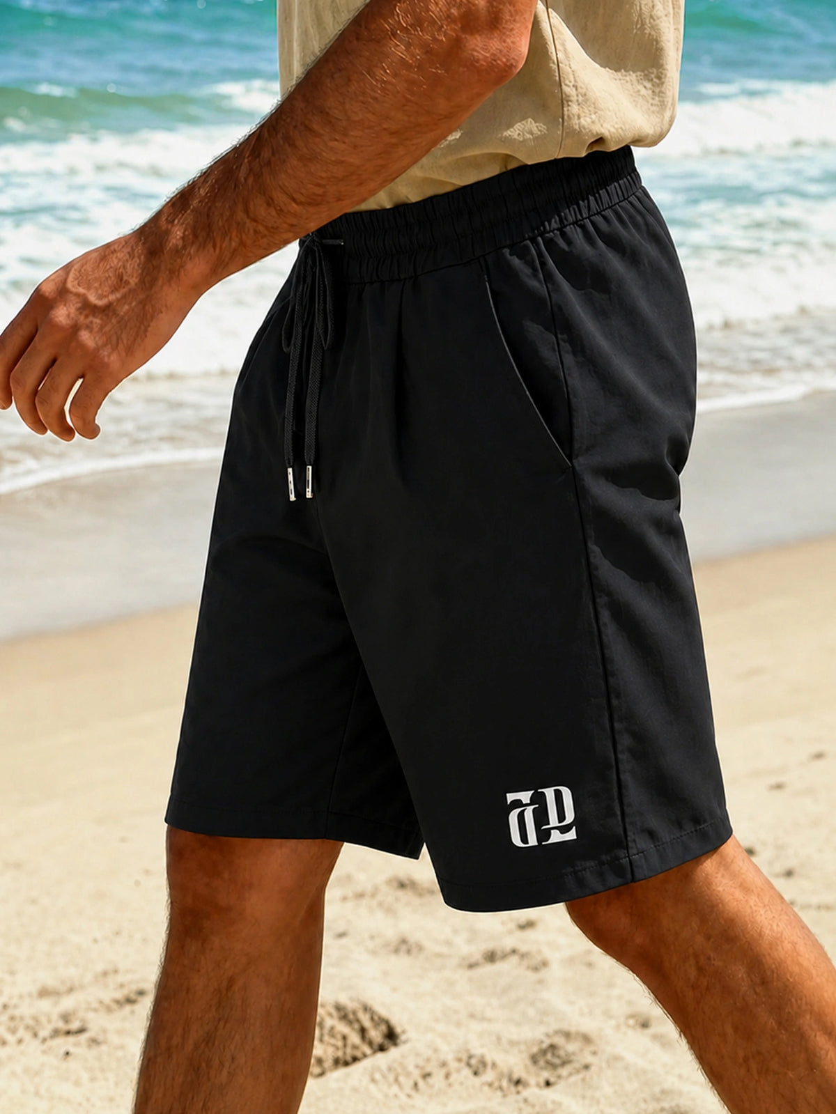 Men's Athletic Shorts for Running & Training,Mens Lightweight Fitness Shorts, DrawstringWaist and 3 Pockets, Perfect for Training, Running, Fitness, Outdoor Sports, Drawstring WaistShorts, Casual Versatile 5 Inch Shorts,Black